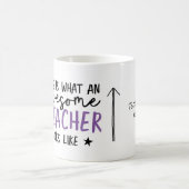 素晴らし先生モダンタイポグラフィ コーヒーマグカップ