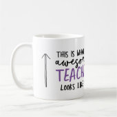 素晴らし先生モダンタイポグラフィ コーヒーマグカップ