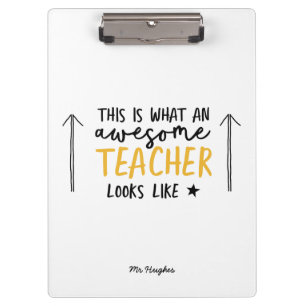 素晴らし先生モダン黄色 クリップボード