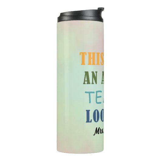 素晴らし先生熱パーソナライズされたタンブラー タンブラー (回転左)