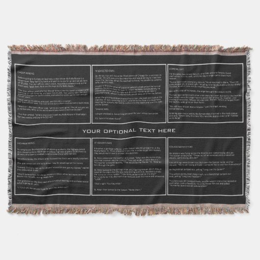 素晴らし冗談カスタム毛布 スローブランケット (正面)