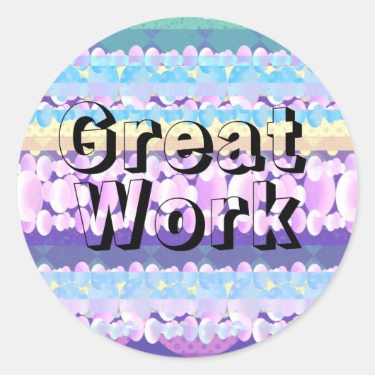 素晴らし勤務生クラシック生丸ステッカー ラウンドシール (正面)