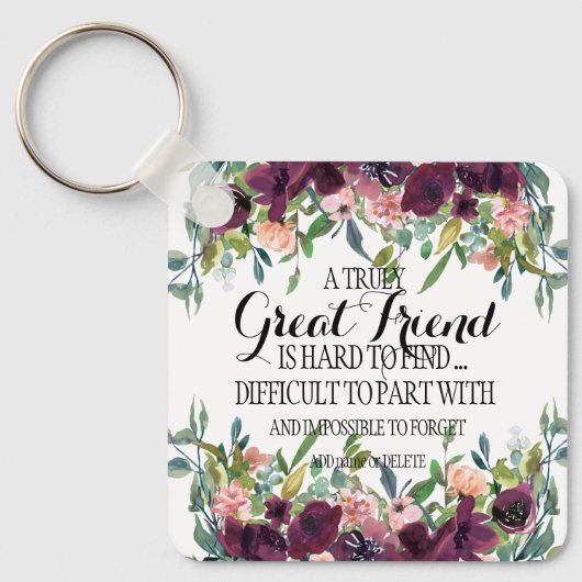 素晴らし友よ家族よ感謝していり感謝祭 キーホルダー (正面)