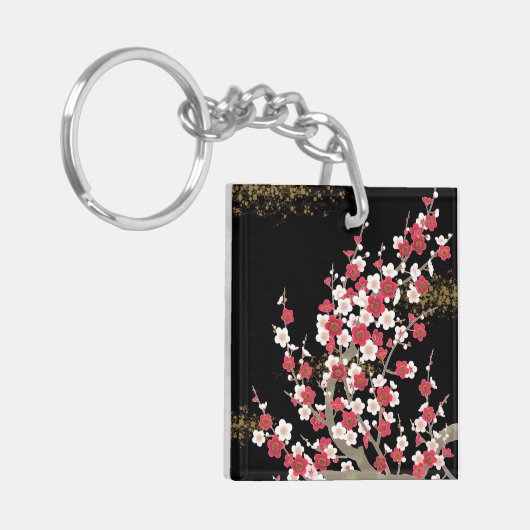 素晴らし可愛いカッコいいガーリーレトロフローラファッション キーホルダー (正面左)