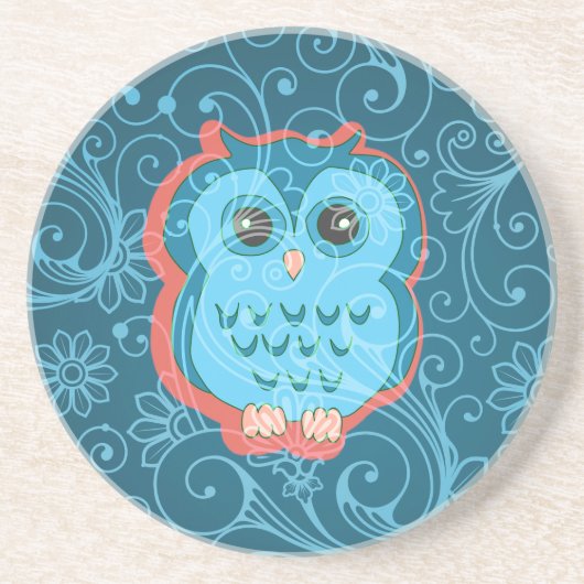 素晴らし可愛いカッコいいガーリーレトロフローラファッション コースター (正面)