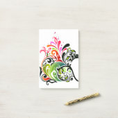 素晴らし可愛いカッコいいガーリーレトロフローラファッション ポストイット (デスク上)