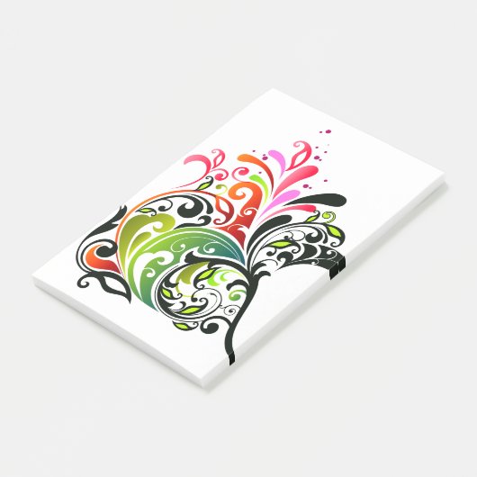 素晴らし可愛いカッコいいガーリーレトロフローラファッション ポストイット (アングル)