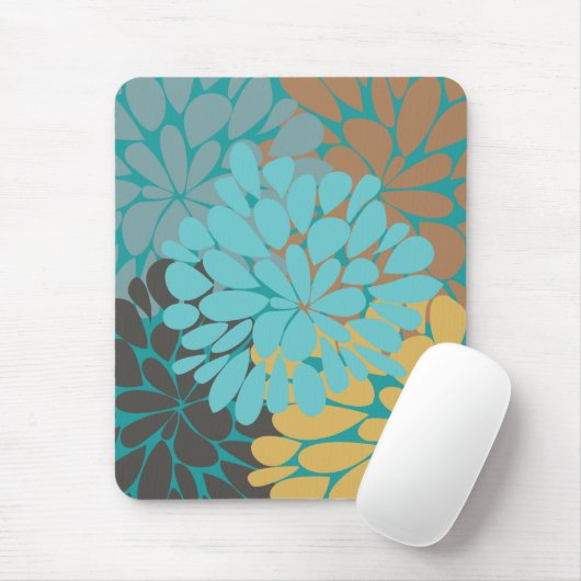 素晴らし可愛いカッコいいガーリーレトロフローラファッション マウスパッド (マウス)