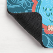 素晴らし可愛いカッコいいガーリーレトロフローラファッション マウスパッド (コーナー)