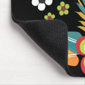 素晴らし可愛いカッコいいガーリーレトロフローラファッション マウスパッド (コーナー)