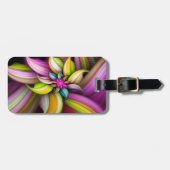 素晴らし可愛いカッコいいガーリーレトロフローラファッション ラゲッジタグ (正面横)