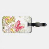 素晴らし可愛いカッコいいガーリーレトロフローラファッション ラゲッジタグ (裏面横)