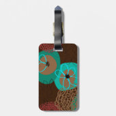 素晴らし可愛いカッコいいガーリーレトロフローラファッション ラゲッジタグ (裏面縦)