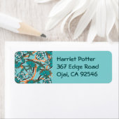 素晴らし可愛いカッコいいガーリーレトロフローラファッション ラベル (インサイチュ)