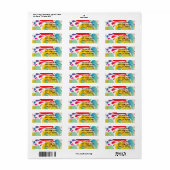 素晴らし可愛いカッコいいガーリーレトロフローラファッション ラベル (フルシート)