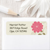 素晴らし可愛いカッコいいガーリーレトロフローラファッション ラベル (インサイチュ)