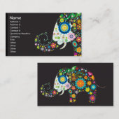 素晴らし可愛いカッコいいガーリーレトロフローラファッション 名刺 (正面/裏面)