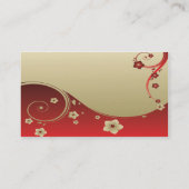 素晴らし可愛いカッコいいガーリーレトロフローラファッション 名刺 (裏面)