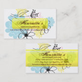 素晴らし可愛いカッコいいガーリーレトロフローラファッション 名刺 (正面/裏面)