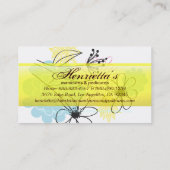 素晴らし可愛いカッコいいガーリーレトロフローラファッション 名刺 (裏面)