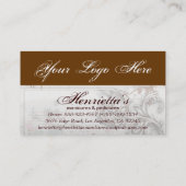 素晴らし可愛いカッコいいガーリーレトロフローラファッション 名刺 (裏面)