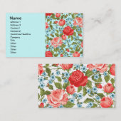 素晴らし可愛いカッコいいガーリーレトロフローラファッション 名刺 (正面/裏面)