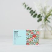 素晴らし可愛いカッコいいガーリーレトロフローラファッション 名刺 (スタンド正面)