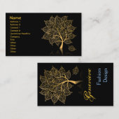 素晴らし可愛いカッコいいガーリーレトロフローラファッション 名刺 (正面/裏面)