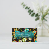 素晴らし可愛いカッコいいガーリーレトロフローラファッション 名刺 (スタンド正面)