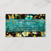 素晴らし可愛いカッコいいガーリーレトロフローラファッション 名刺 (裏面)