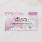 素晴らし可愛いカッコいいガーリーレトロフローラファッション 名刺 (裏面)