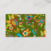 素晴らし可愛いカッコいいガーリーレトロフローラファッション 名刺 (裏面)