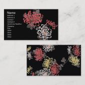 素晴らし可愛いカッコいいガーリーレトロフローラファッション 名刺 (正面/裏面)