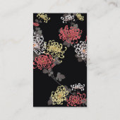 素晴らし可愛いカッコいいガーリーレトロフローラファッション 名刺 (裏面)
