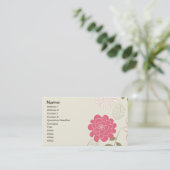 素晴らし可愛いカッコいいガーリーレトロフローラファッション 名刺 (スタンド正面)