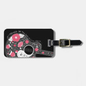 素晴らし可愛カッコいいいトレンディーガーリーギター ラゲッジタグ (正面横)