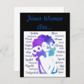 素晴らし女は…… サンキューカード (正面/裏面)