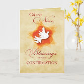 素晴らし姪、確認おめでとうございます賛美。 カード (黄色い花)