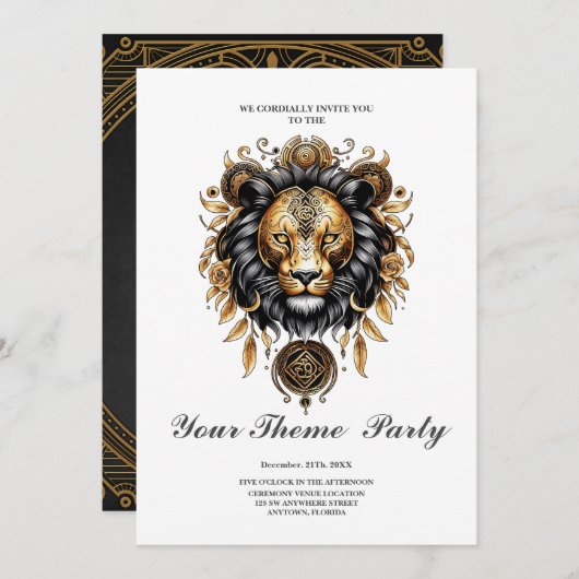 素晴らし威厳のある根 招待状 (正面/裏面)