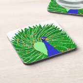 素晴らし孔雀オリジナルアートbyソフィーage Ten コースター (左側)