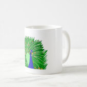 素晴らし孔雀オリジナルアートbyソフィーage Ten コーヒーマグカップ (正面右)