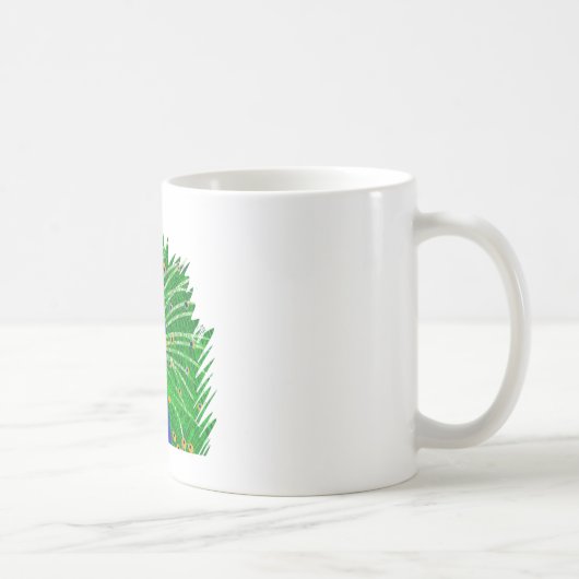 素晴らし孔雀オリジナルアートbyソフィーage Ten コーヒーマグカップ (右)