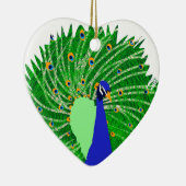 素晴らし孔雀オリジナルアートbyソフィーage Ten セラミックオーナメント (右)