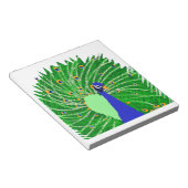 素晴らし孔雀オリジナルアートbyソフィーage Ten ノートパッド (アングル)