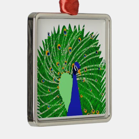 素晴らし孔雀オリジナルアートbyソフィーage Ten メタルオーナメント (右)