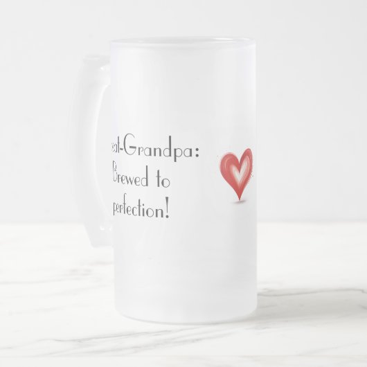 素晴らし孫からの素晴らし贈り物 フロストグラスビールジョッキ (正面左)