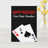 素晴らし孫素晴らしトランプのポーカー誕生日カード カード (黄色い花)