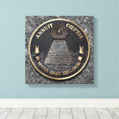 素晴らし州の封統一された印 キャンバスプリント (インサイチュ (ウッドフロア))