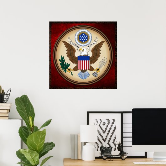 素晴らし州の封統一された印 ポスター (ホームオフィス)