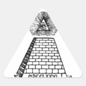 素晴らし州の封統一された印 三角形シール (正面)